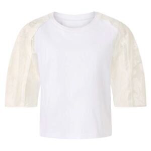 3.1 Phillip Lim x RTR Bonded Lace T-Shirt in White, Size M​